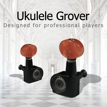 4 бр./компл. ukulele Гроувър тунери двигатели глави тунинг клечки професионални китара парти аксесоари злато черно сребро