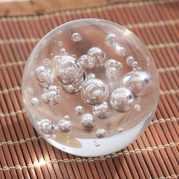 40/60/80 мм Crystal декоративен фонтан с вода балон топката натурален фън шуй у дома закрит фонтан топки за Коледната домашен интериор