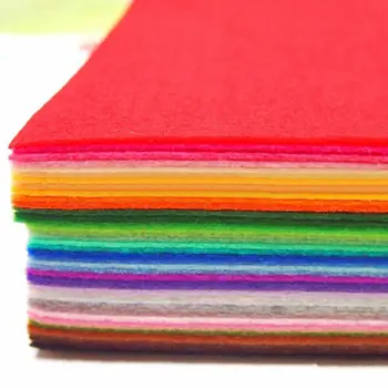 40-те части на цветни филц чаршаф Дъга САМ занаят полиестер половин вълнени тъкани комплект 