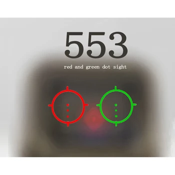 551 552 553 558 оптичен мерник ловен зелен червен точков рефлексология мерник с 3 пъти лупа