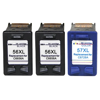 56XL 57XL подмяна касета за HP 56 57 hp56 hp57 за Deskjet 450 450cbi 450ci 450wbt F4140 F4180 5150 5550 принтер