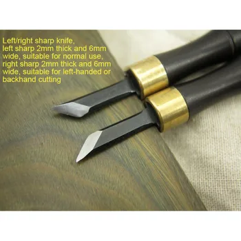 8шт 155 мм Япония SK5 дърворезба, ръчно длето дървообработващи инструменти професионален нож за дърво набор от Эбеновая дръжка дърводелци долбят