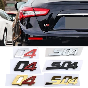 ABS автомобилни стикери багажника на иконата Q4 SQ4 лого, етикети за Maserati Gran Turismo Ghibli Quattroporte GT Coupe Gransport Coupe Леванте