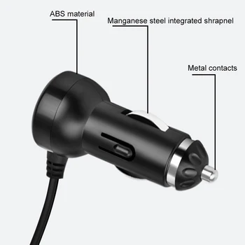 AsperX зарядно за кола USB адаптер за запалката на цигари Socket Splitter Dual USB QC3. 0 12/24 4 в 1 Адаптер led дисплей