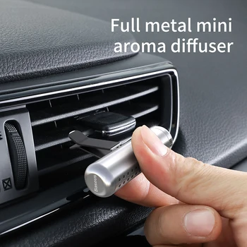 Baseus Metal Aromatherapy Car Holder Освежители За Въздух За Отдушник Климатик Дифузер За Пречистване На Въздуха Твърдо Освежители За Парфюми