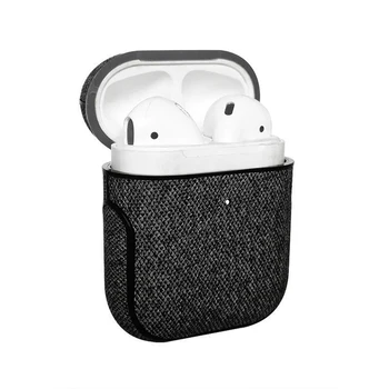 Bluetooth слушалки, кожен калъф за Apple AirPods 1 2 Pro кърпа анти-изгубен устойчив на удари калъф PU кожа за Air Шушулките с една кука