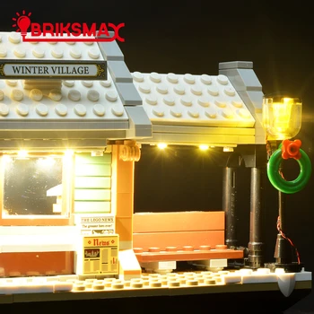 BriksMax Led Light Комплект За Зимни Селски Станция 10259