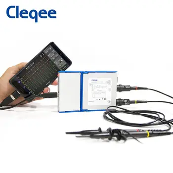 Cleqee C520 Series 2 CH USB Android&PC виртуален цифров осцилоскоп Handheld Bandwidth 20M 50М генератор на сигнали логически анализатор