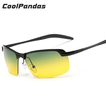 CoolPandas Brand Design Очила Слънчеви Очила Polarized На Мъже, Жени Ден За Нощно Виждане Безопасността При Шофиране Слънчеви Очила Унисекс Антибликовые Лещи