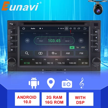 Eunavi Android 10 кола DVD за KIA SORENTO MAGENTIS SPORTAGE MORNING ceed е RIO CERATO 2005-2010 2 Din Авто Радио GPS Audio 4G DSP