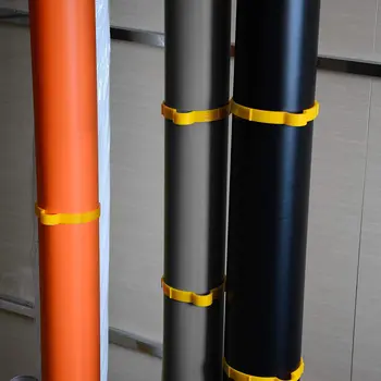 FOSHIO 4бр Car Рибка Wrap Carbon Fiber Film Roll Технологична Ring Window Tint Sticker етикети клип на обръч контур за съхранение на автомобилни аксесоари
