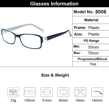 Gmei Optical Black Clear Plastic Rectangular Full Rim Glasses Frames For Men And Women Рецепта Eyeglasses T8006