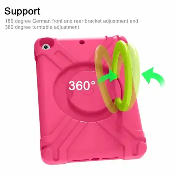 High Duty Корпуса for iPad 7th iPad 10.2 2019 Case Kids A2200 A2198 Shockproof EVA 360 Stand Holder for iPad 10.2
