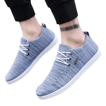 Jaycosin обувки, мъжки Ежедневни обувки 2019 3 Цвят на платното за мода подвижна увеличителем дишаща свободно време мързелив основните outsize обувки