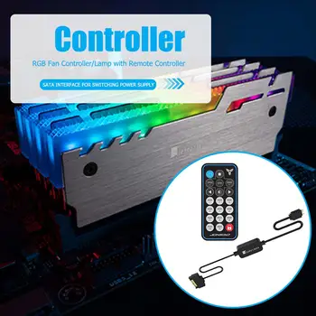 JONSBO 5V 3Pin SATA захранване AURA RGB контролер дистанционно управление на паметта LED Cool Stripe Light Симфония Edition за PC калъф