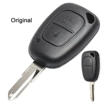 KEYECU 433MHz PCF7946 Chip 2 3 Button Original/ Updraded Flip Remote Car Key Fob for Renault Kango Master Traffic Movano NE72