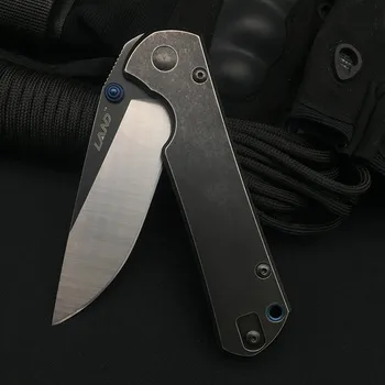 Land 9107 12C27 Нож, сгъваем нож стоманена дръжка сачмен лагер открит тактически оцеляване, къмпинг програма Multi EDC инструмент за подарък