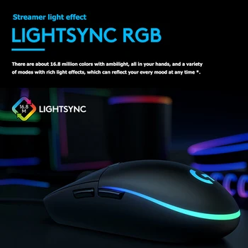 Logitech G102 Gaming Mouse 8000dpi жичен детска мишка технология LIGHTSYNC безжична детска офис мишката, за да Windows10 / 8 / 7