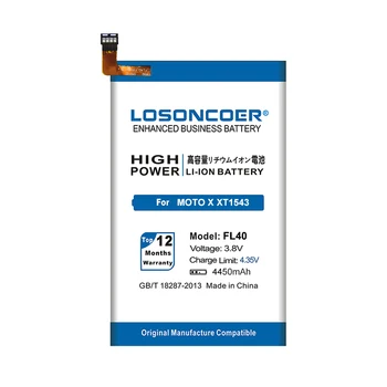 LOSONCOER 4450mAh FL40 батерия за Motorola Moto X 3A Moto X Dual Play XT1543 XT1544 XT1560 XT1561 XT1562 XT1563 XT1565