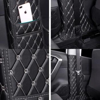 Lsrtw2017 за Toyota Rav4 car B post anti-kick mat Interior Accessories 2019 2020 2021 cover carpet pad protector