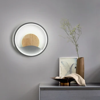 MDWELL нов модерен led аплици бял/сив цвят стенни лампи, лампа за спални, хол, коридор, нощни AC90-260V стенни аплици