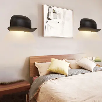 Nordic modern simple Home improvement LED творческа личност, с монтиран на стената лампа, нощни фоайе, с монтиран на стената лампа