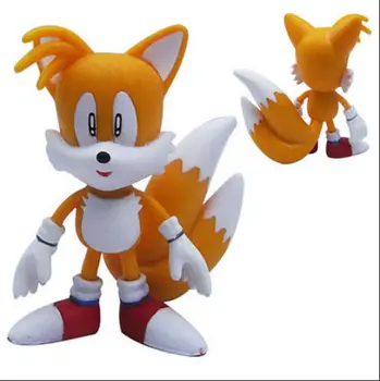 OHMETOY Super Sonic на Таралеж JP Аниме Action Figure Toy PVC Knuckles Mephiles Ейми Опашките 6cm Детски Играчки Gift Brinquedos