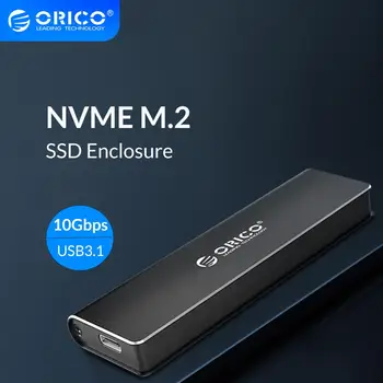 ORICO M. 2 NVME SSD корпус Тип C USB 3.1 поддръжка на 10 gbps UASP M. 2 USB NVME SSD Корпус алуминиев твърд диск дискова кутия