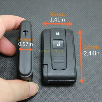 PINECONE Key Case for TOYOTA PRIUS 2004-2009 COROLLA VERSO CAMRY Key 3 бутона Remote Smart Key Shell Cover With Uncut Blade 1бр