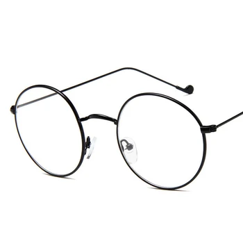 RBRARE стари метални кръгли очила рамки жените прозрачни лещи анти-синя светлина очила ретро предписани очила мъжете Okulary