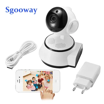 Sgooway 720P IP камера WiFi безжична камера за видеонаблюдение WiFi Сигурност и ВИДЕОНАБЛЮДЕНИЕ Network Baby Monitor двустранен домофонна система IR аларма
