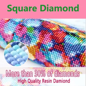 SHAYI САМ 5D Diamond Живопис Rainbow Unicorn Природа Full Square/Round Пробийте мозайка кръст Бод Home Decor Picture