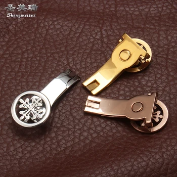 Shengmeirui 18 MM 20MM silver gold rose gold сгъваема обтегач за часовник patek phillippe с аксесоари