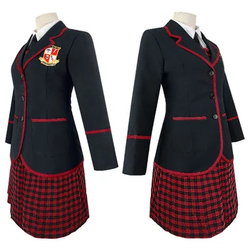 The Umbrella Academy cosplay костюм мъжки униформи риза жилетка, палто, панталони вратовръзка дамски училищна униформа риза Рокля вратовръзка палто костюми