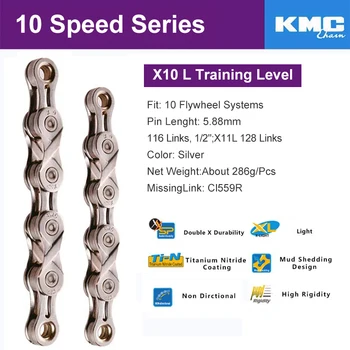 X9L/X10L/X11L Super Light Double X Bicycle Chain 9 10 11 Speed Mountain Road Bike Chain for Shimano/SRAM/Campagnolo 116 Links