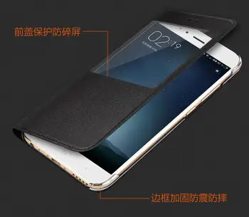 Xiaomi Mi A1 Case флип-надолу покриване на специфичното прозорец на екрана Xiaomi Mi 5X Case матиран щит делото за Xiaomi Mi 5X / Mi A1 / Mi5X case