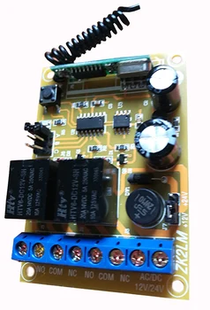 Xuanlongyuan DC12V 24V 2CH 2 CH RF Wireless Remote Control Switch System приемник, 315/433. 92 Mhz / лампа / гараж врата / щори