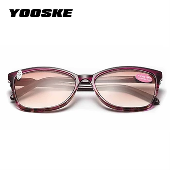 YOOSKE TR90 очила за четене женски градиентные слънчеви очила с диоптриями очила за четене с рецепта точки +1.0 4.0