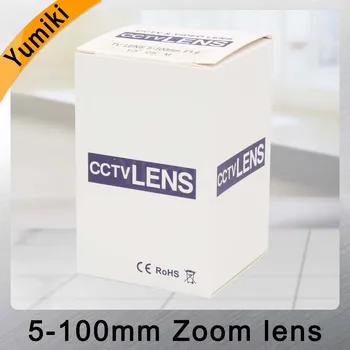Yumiki 5-100mm Megapixel MP HD manual focus manual iris vari-focal CMOS/ CCD SDI CVI ВИДЕОНАБЛЮДЕНИЕ camera lens 1/3 ВИДЕОНАБЛЮДЕНИЕ обектив CS mount