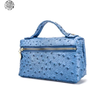 Zenos дамска Мини чанта щраус релефна кожена клатч ежедневни страна на бизнес дами чанти, луксозни дамски чанти