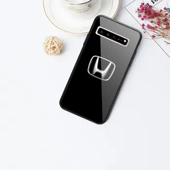 Автомобили марка HONDA калъф за телефон Galaxy закалено стъкло случаи се прилагат към S9 S10 S7 S8 S6edge Plus TPU cover