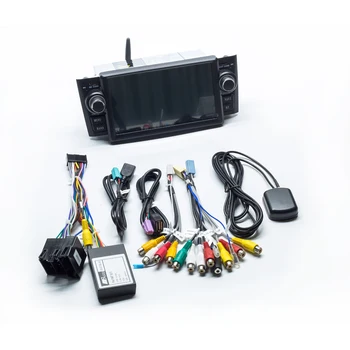 Авторадио 1din Android 10 авто DVD GPS Navi за Fiat Grande Punto Linea въз основа на 2007-2012 мултимедиен централен блок OBD Bluetooth DVR DSP RDS