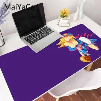 Аниме YuGiOh Dark Magician Girl Highquality Gaming Mouse Pad Locking Edge Non-slip Mouse Pad Size for 30x90cm 400x900x3mm