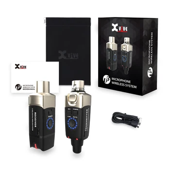 Безжичен микрофон система Xvive U3, акумулаторна 2.4 G, подходяща за динамичен микрофон XLR-лабиален хармоници. Безжична аудио система за маймуната