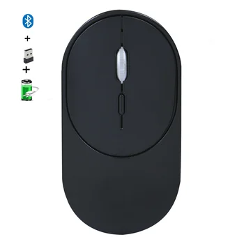 Безжична мишка с Bluetooth акумулаторна безжична мишка на компютъра Silent Mause ергономична мини-мишка USB оптична мишка за преносими КОМПЮТРИ