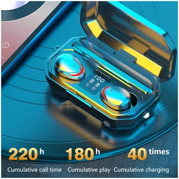 Безжични слушалки Bluetooth Tws 5.1 намаляване на шума Gamer In Ear слушалки с микрофон Hifi LED дисплей слушалки Earpodding