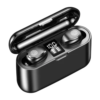 Безжични слушалки Bluetooth слушалки TWS 5.1 сензорни слушалки 9D аудио слушалки с led дисплей Power Bank с микрофон