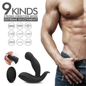 Безжично дистанционно управление анален секс играчки, вибратор за мъже масажор на простатата мъжки мастурбатор анален накрайник гей секс играчки