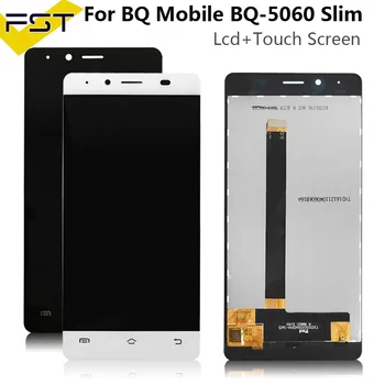 Високо качество на добре тестван за BQ BQS-5060 BQS 5060 тънък LCD дисплей +тъч екран digitizer Assembly+безплатен инструмент за BQ S 5060 LCD