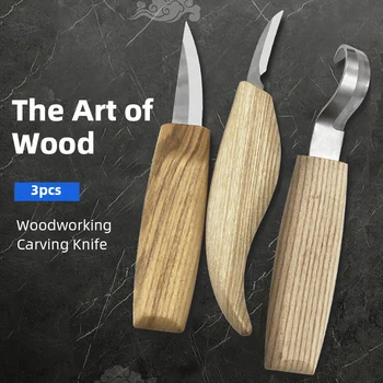Дърворезбата На Нож, Длето Дървообработващи Режещи Инструменти Дърворезба CutterHand Набор От Инструменти High-Performance Кука Строгальный Нож Doersupp
